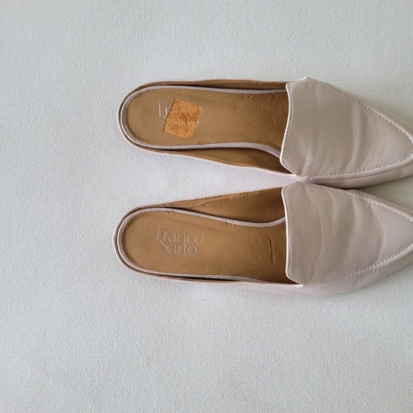 FRANCO SARTO Sela Elegant Genuine Leather Loafer Mules in Bone - Picture 2 of 6
